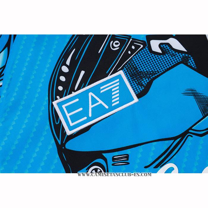 Chandal del Napoli 25-26 Manga Corta Azul - Pantalon Corto